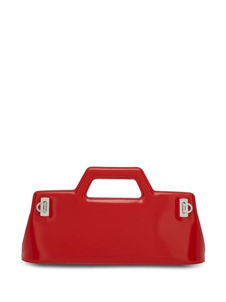 Red Wander East-west Leather Top Handle Bag