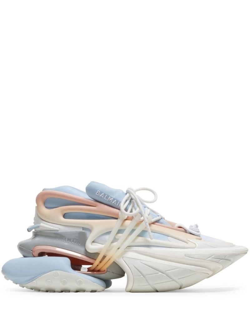 Blue Unicorn Panelled Sneakers