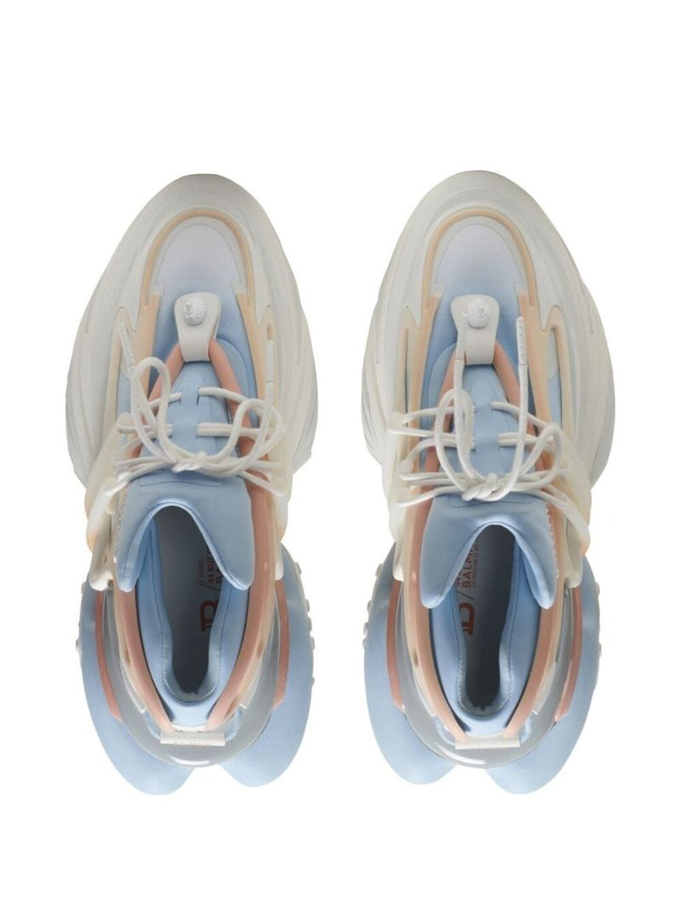 Blue Unicorn Panelled Sneakers