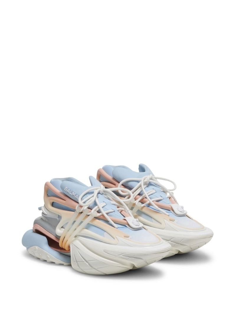Blue Unicorn Panelled Sneakers