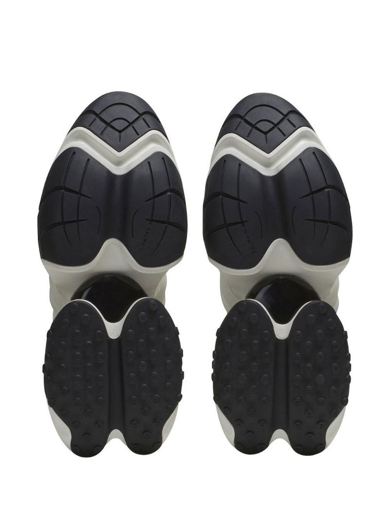 Black Unicorn Panelled Leather Sneakers
