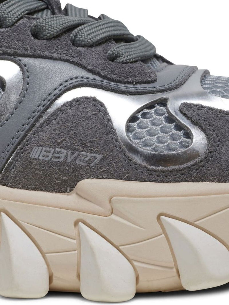 Grey B-east Panelled Sneakers
