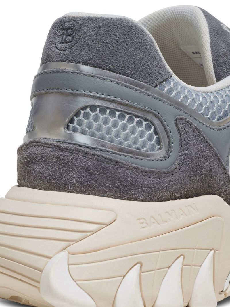 Grey B-east Panelled Sneakers