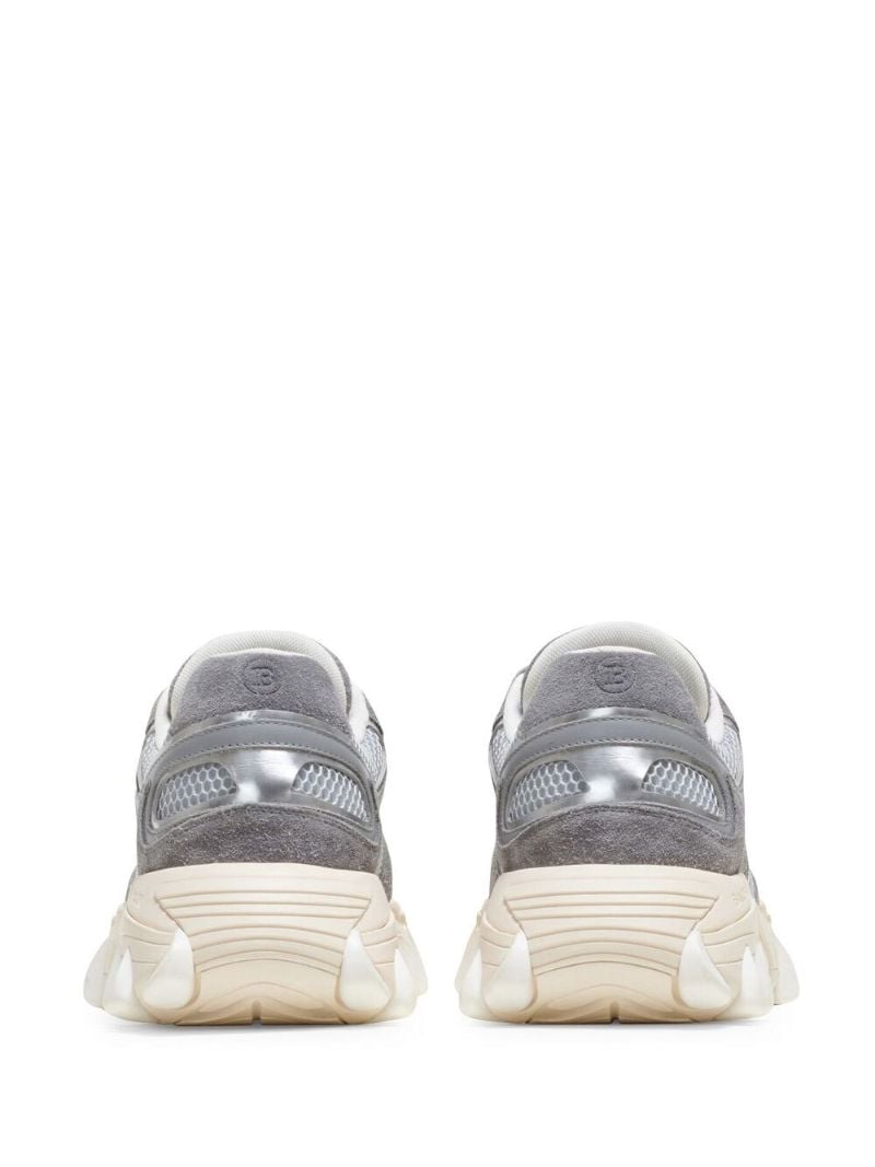 Grey B-east Panelled Sneakers