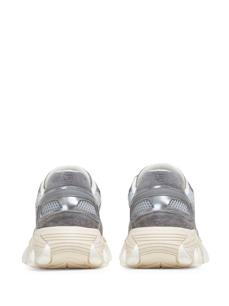 Grey B-east Panelled Sneakers