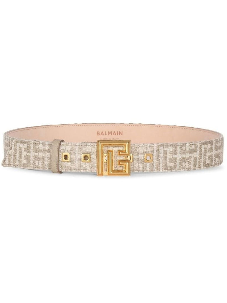 Neutral Jacquard Monogram Belt