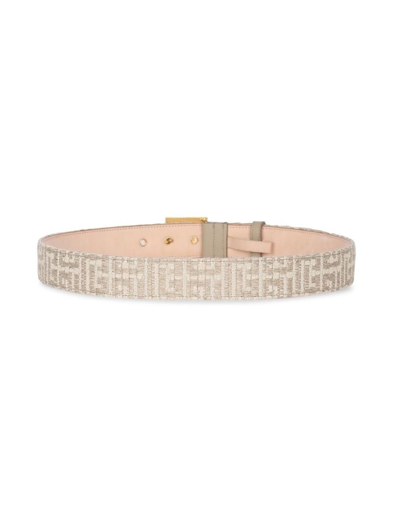 Neutral Jacquard Monogram Belt