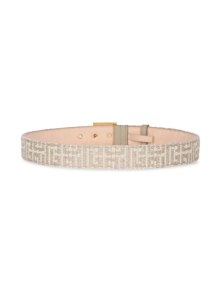 Neutral Jacquard Monogram Belt