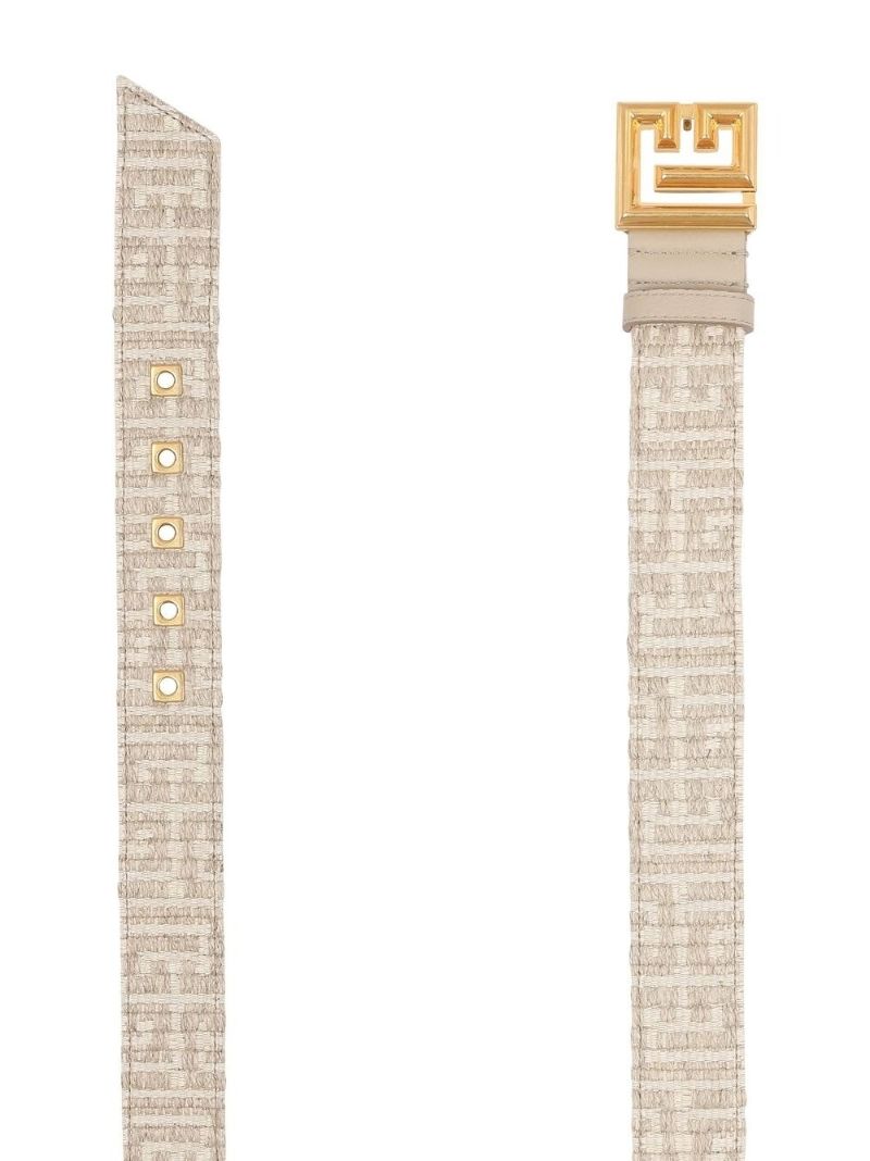 Neutral Jacquard Monogram Belt