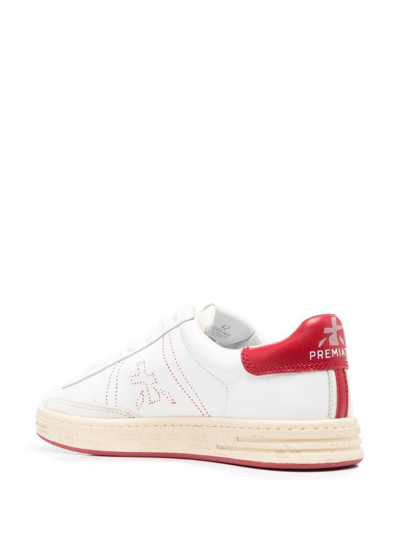 White Russell 6276 Leather Sneakers