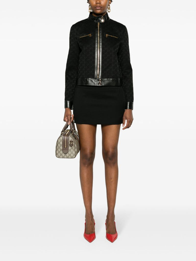 Black Gg Canvas Jacket