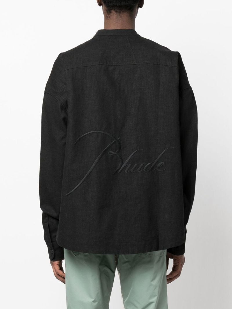 Black Satsuma Linen Shirt