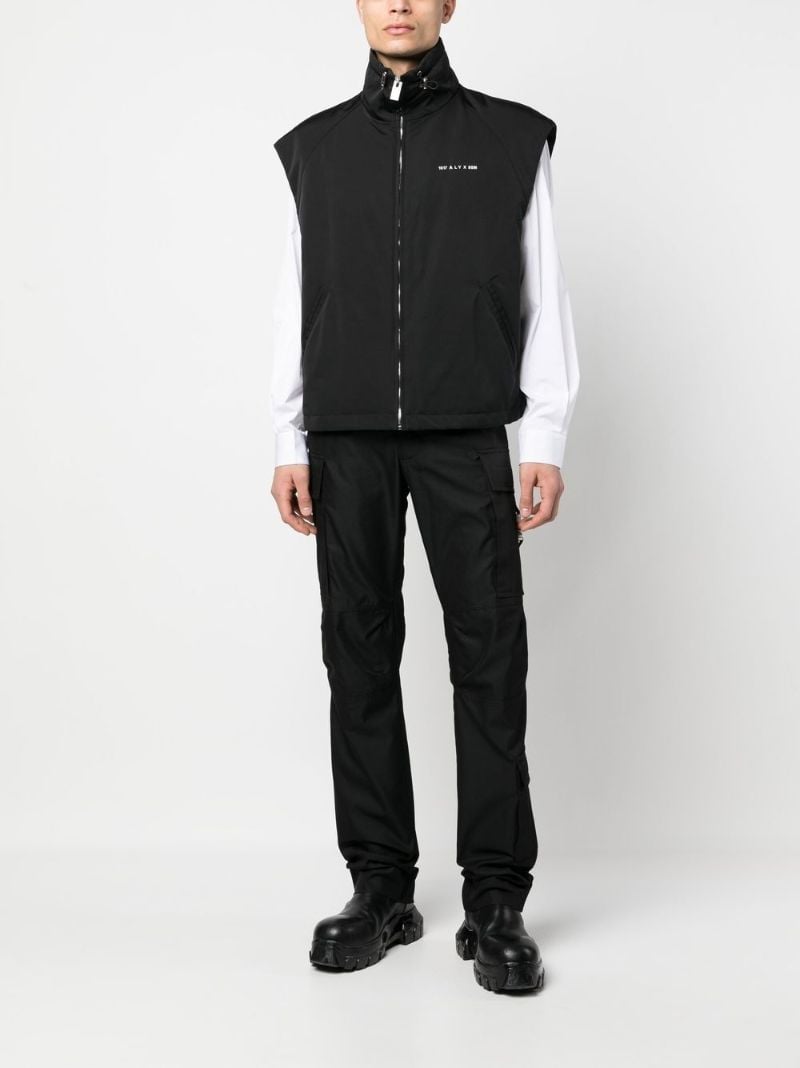 Black Cotton Cargo Trousers