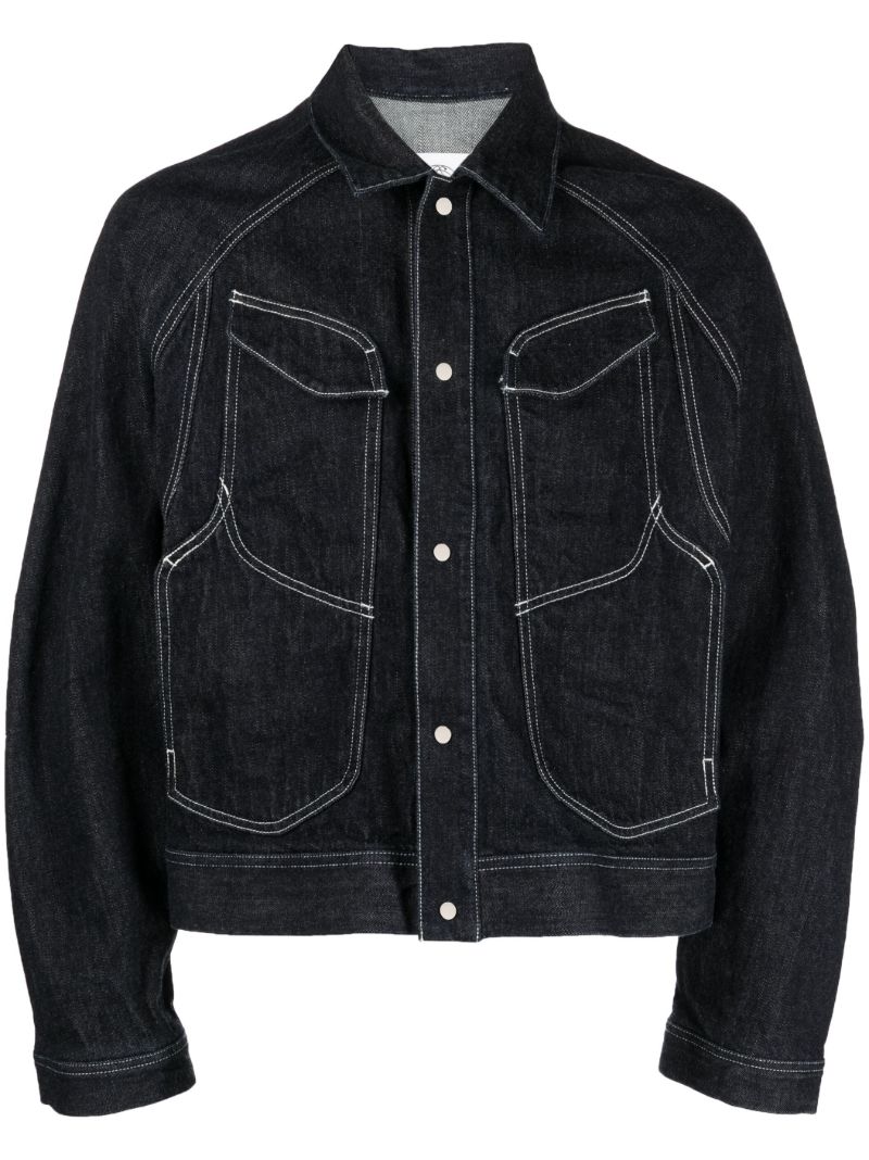 Blue Cotton Spiber Denim Jacket