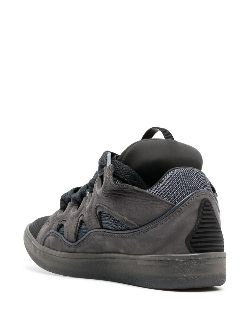 Grey Curb Oversized Laces Sneakers
