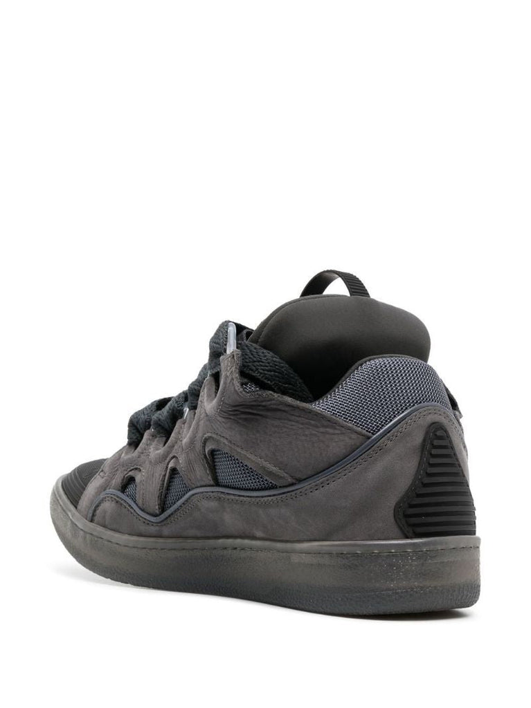 Grey Curb Oversized Laces Sneakers