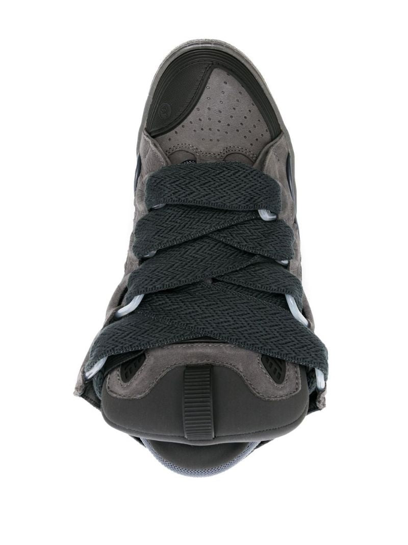 Grey Curb Oversized Laces Sneakers