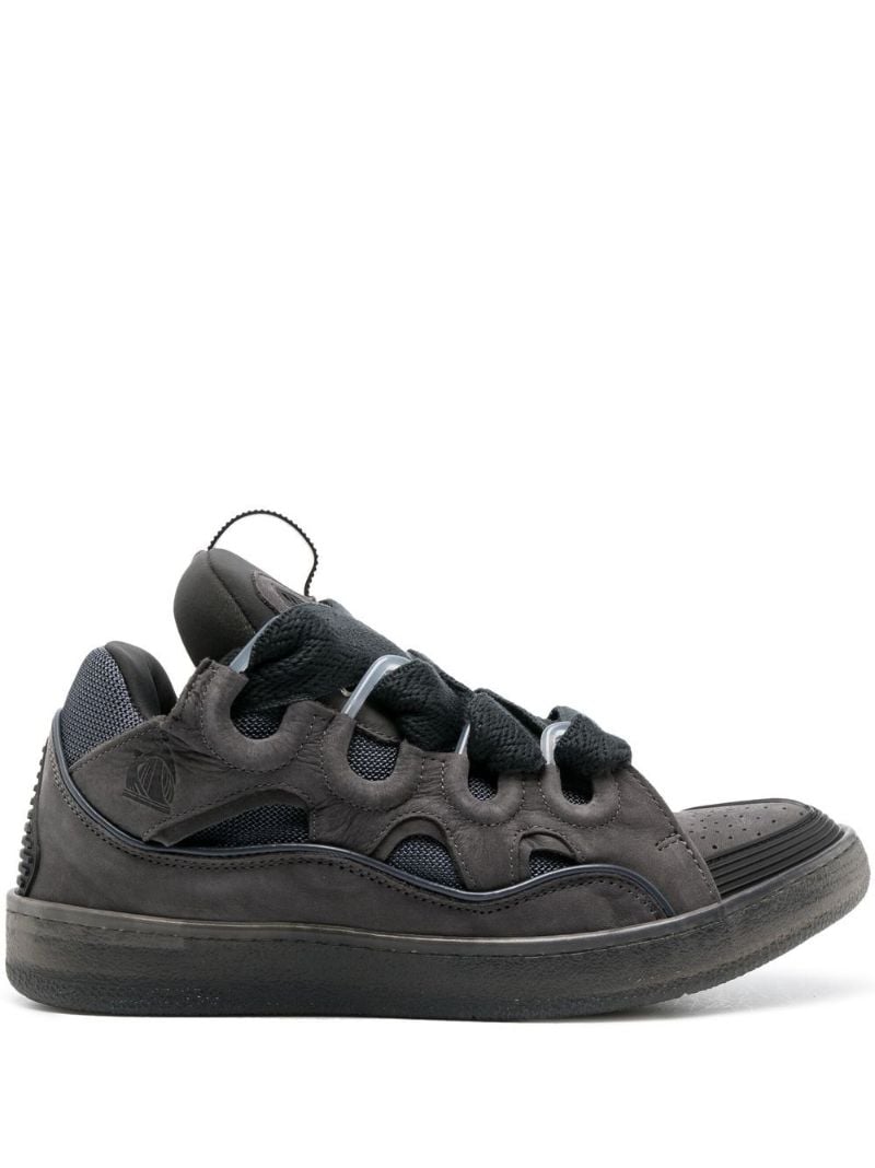 Grey Curb Oversized Laces Sneakers