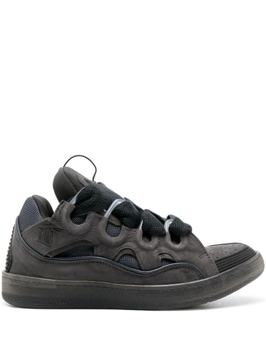 Grey Curb Oversized Laces Sneakers