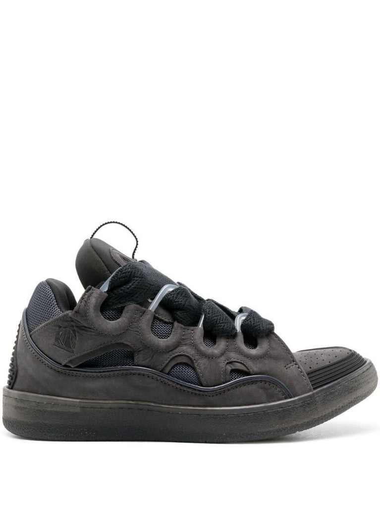 Grey Curb Oversized Laces Sneakers