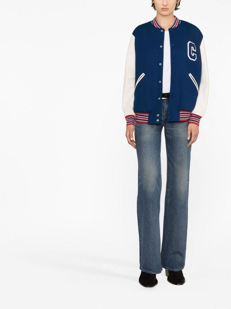 Blue Low-rise Flared Jeans