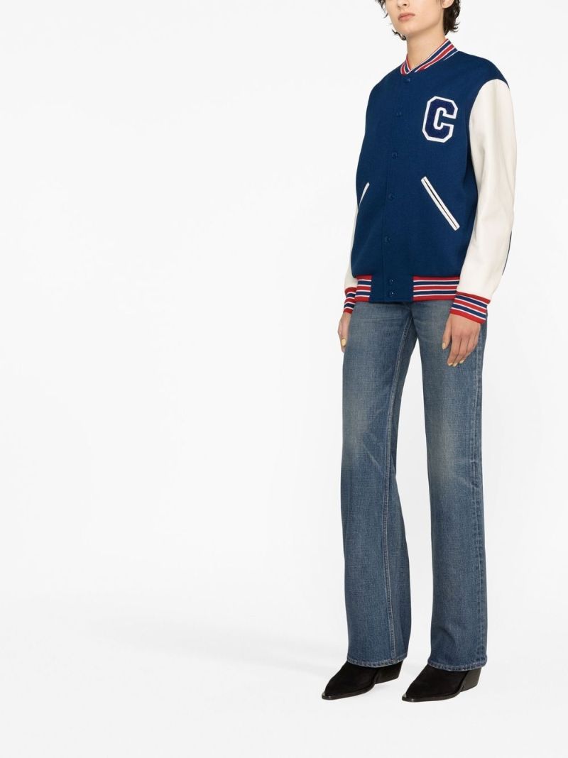 Blue Low-rise Flared Jeans