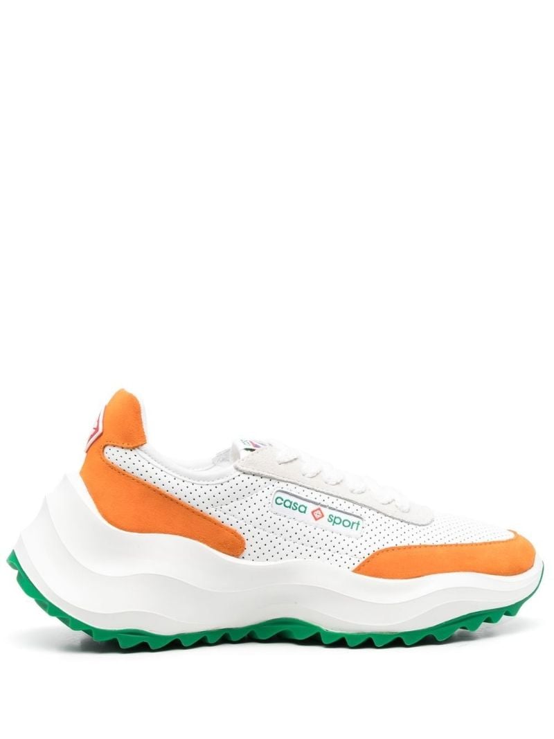 White Atlantis Leather Sneakers