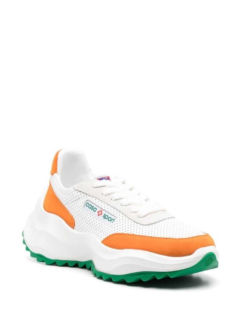 White Atlantis Leather Sneakers