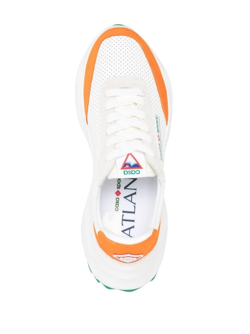 White Atlantis Leather Sneakers