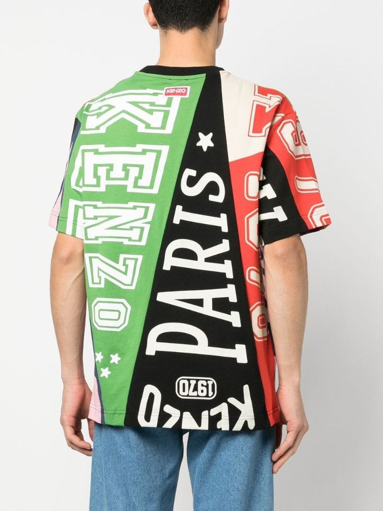 Green Kenzo Flag Print T-shirt