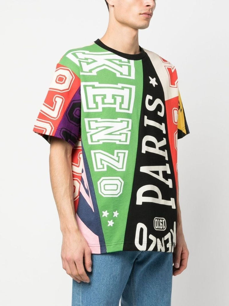 Green Kenzo Flag Print T-shirt