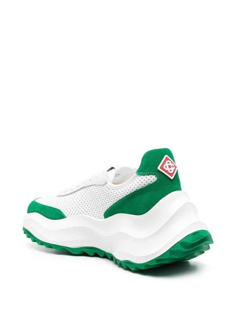 White Atlantis Leather Sneakers