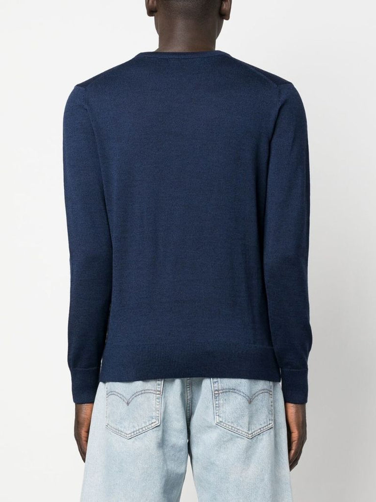 Blue Fox Patch Wool Sweater