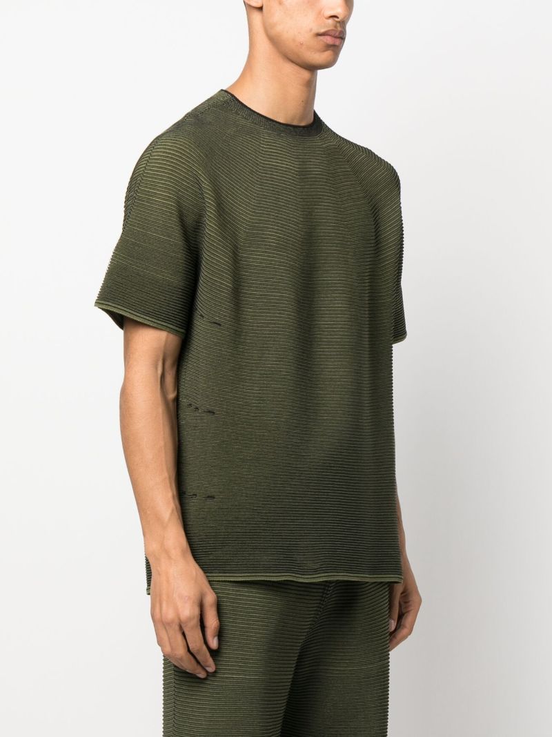 Green Japanese Paper Knitted T-shirt
