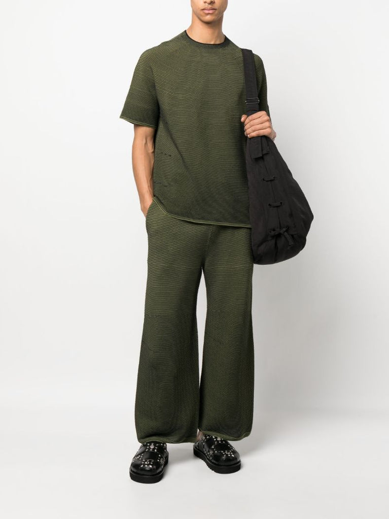 Green Japanese Paper Knitted T-shirt