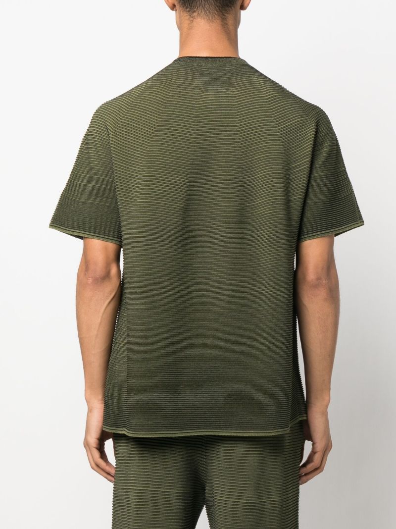 Green Japanese Paper Knitted T-shirt