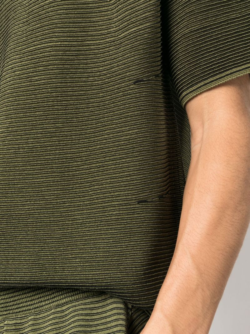 Green Japanese Paper Knitted T-shirt