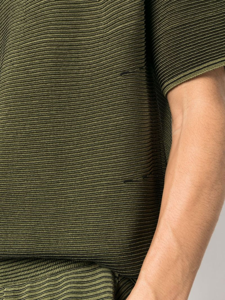 Green Japanese Paper Knitted T-shirt