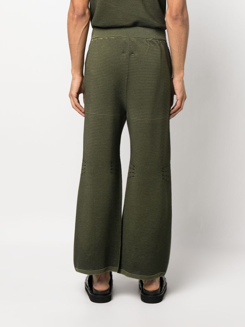 Green Japanese Paper Knitted Trousers