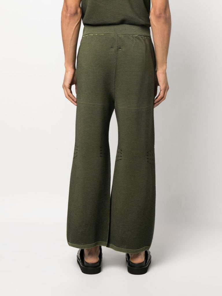 Green Japanese Paper Knitted Trousers
