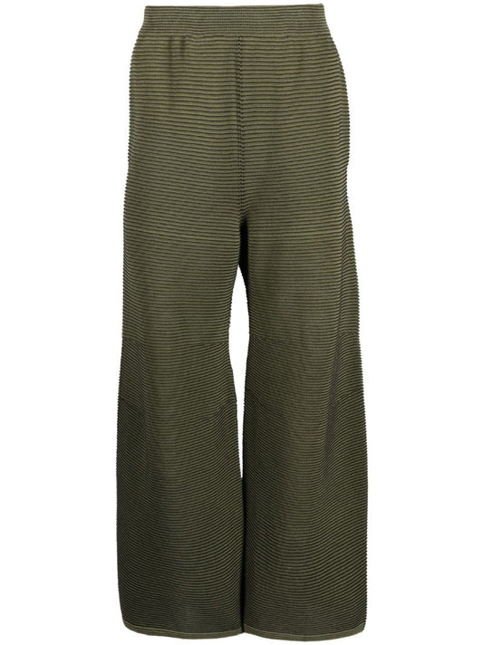 Green Japanese Paper Knitted Trousers
