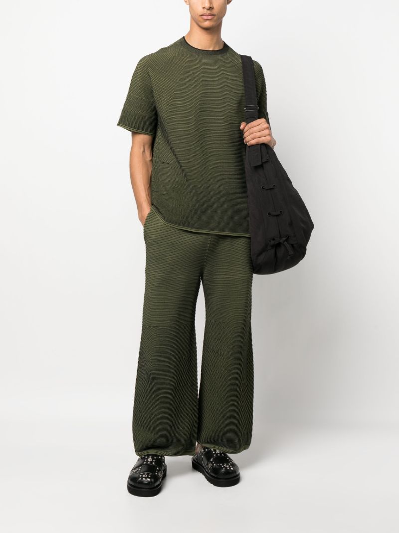 Green Japanese Paper Knitted Trousers