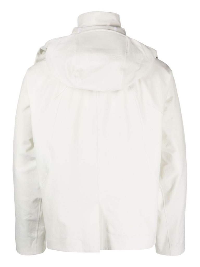 Neutral Double Cloth Hooded Jacket