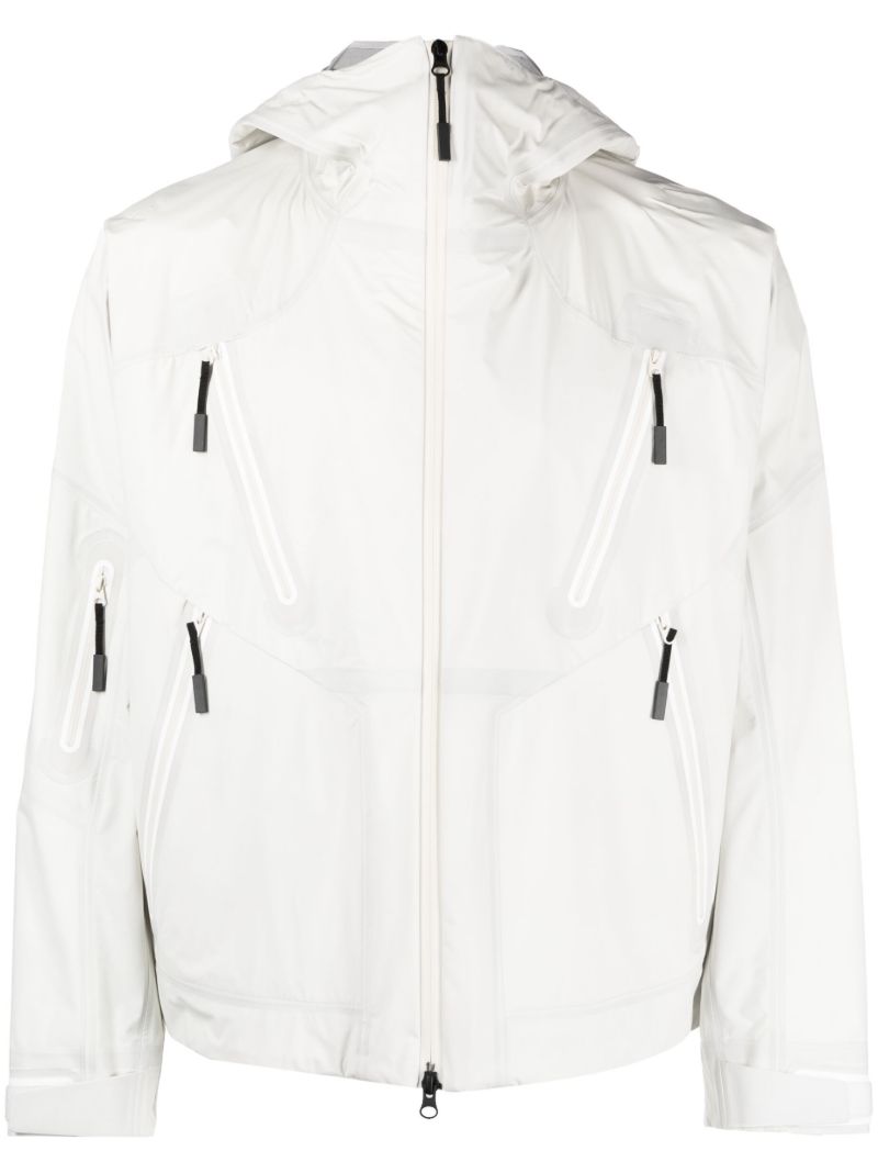 White Pertex Shieldair 3l Hooded Jacket