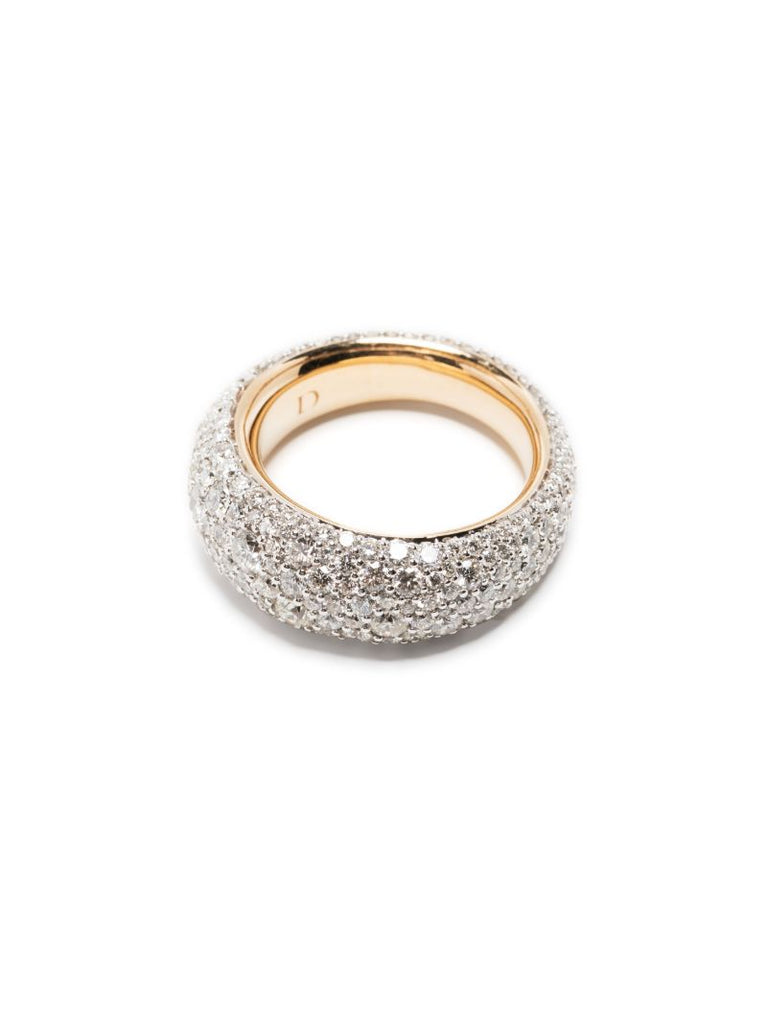 14k Yellow Gold Signature Diamond PavÃ_x0083_Â© BombÃ_x0083_Â© Ring