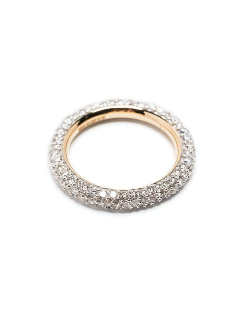 14k Yellow Gold Diamond PavÃ_x0083_Â© Eternity Ring