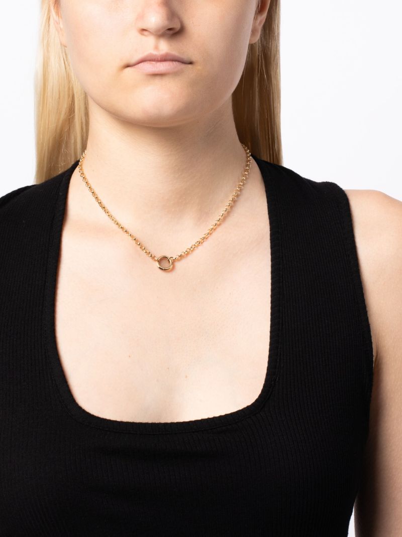 14k Yellow Gold Medium Belcher Chain Necklace