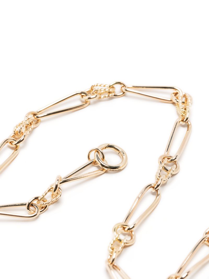 14k Yellow Gold Twist Link Chain Necklace