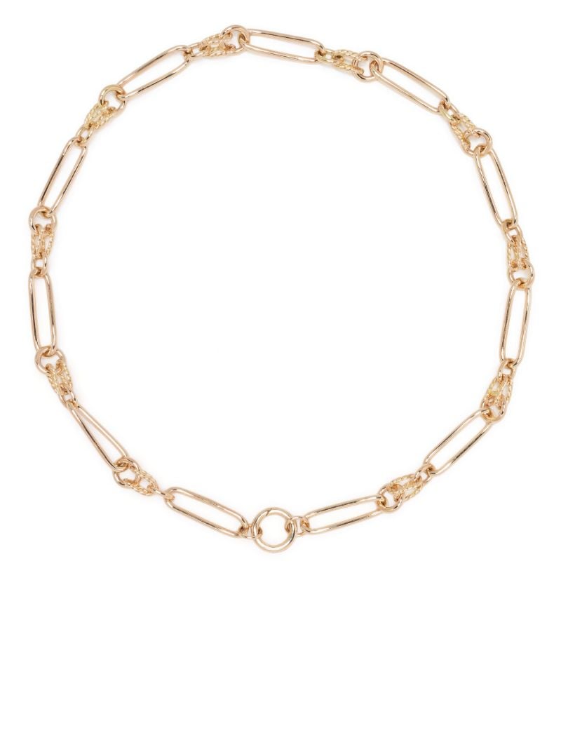 14k Yellow Gold Twist Link Chain Necklace