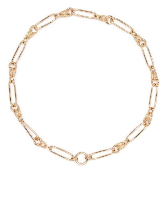 14k Yellow Gold Twist Link Chain Necklace